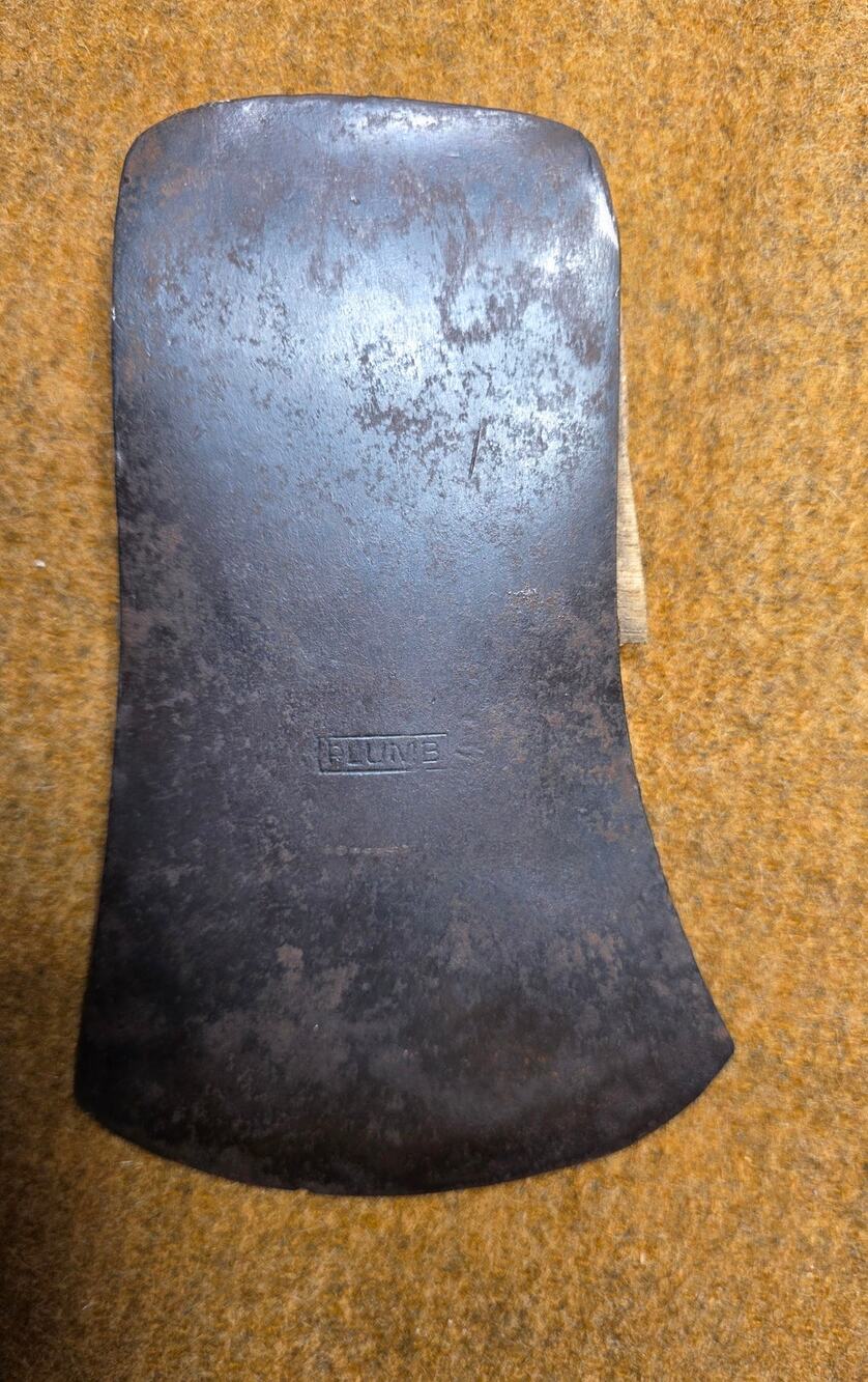 Vintage Plumb 3 1/2 Pound Axe head with rare triangle mark